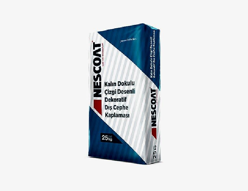 Kalın Dokulu Çizgi Desenli Dekoratif Dış Cephe Kaplaması