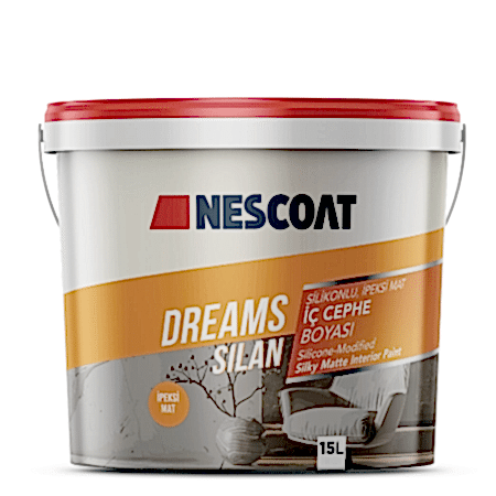 DREAMS SILAN
Silikonlu, İpeksi Mat İç Cephe Boyası