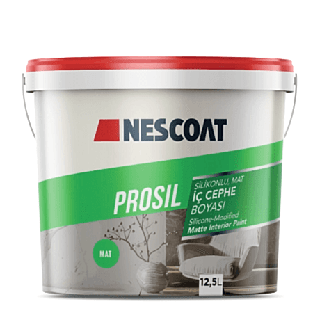 PROSIL
Silikonlu, Mat İç Cephe Boyası